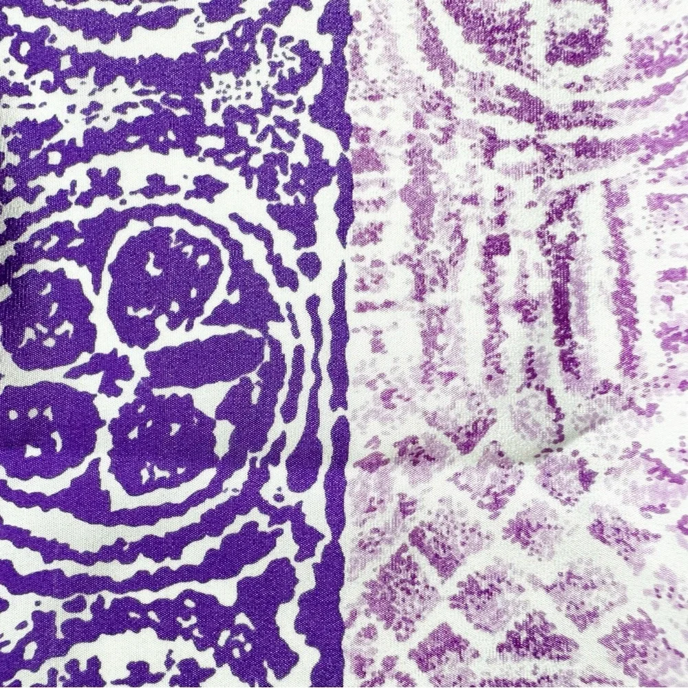 Vera Purple Patterned Scarf - Picture 8 of 12